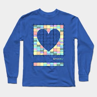 Mydoku_004_H001_004_F: Sudoku, Sudoku coloring, logic, logic puzzle, holiday puzzle, fun, away from screen Long Sleeve T-Shirt